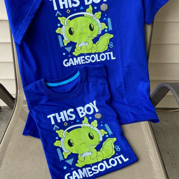 Child’s Sz-S/M/7 & M/L/10 Graphic T-Shirt w/Green Gaming Monster/Alien Character - Picture 10 of 16